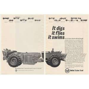  1962 Army Universal Engineer Tractor US Steel 2 Page Print 