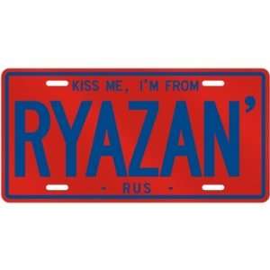  NEW  KISS ME , I AM FROM RYAZAN  RUSSIA LICENSE PLATE 