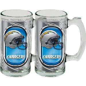   Chargers High Definition Sports Mug   Set of 2