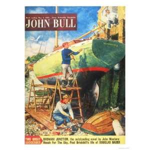  John Bull, Nautical Boats Painting Magazine, UK, 1954 