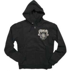  RVCA Clothing Panther Zip Hooded Sweatshirt Sports 