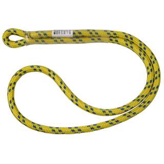 BlueWater Ropes Sewn Prusik Loop 8mm x 18   Yellow w/ Blue Tracer 