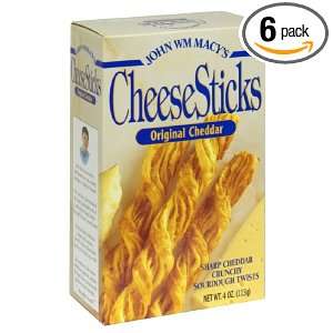 John Macy Cheesestix Cheddar, 4 ounces Grocery & Gourmet Food
