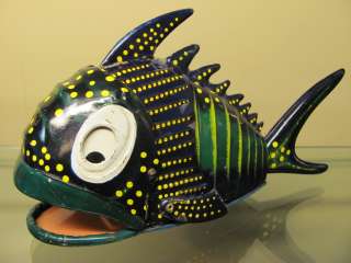   ANTIQUE TIN TOY FRICTION PHSYCO MONSTER TERROR SPACE FISH JAPAN 1950s