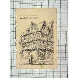  Architecture 1869 Half Timbered Houses Bacharach