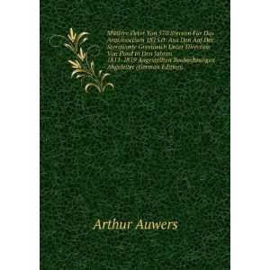   Abgeleitet (German Edition) (9785874666910) Arthur Auwers Books