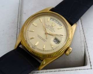 RARE ROLEX OYSTER PERPETUAL DAY DATE PRESIDENT 6611B CIRCA 1958 18KT 