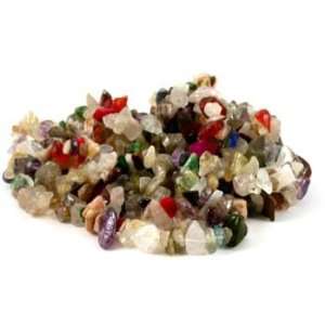  Natural Gemstones Chips, Mixed Stones, Beading Supplies 