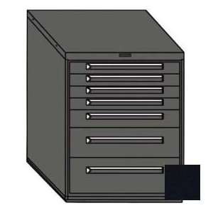  Equipto 30W Modular Cabinet 7 Drawers W/Dividers, 38H 