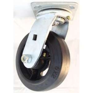    6PRCS 6 Swivel Caster Mold on Rubber Wheel