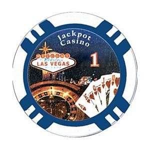  .5G Jackpot Casino Clay Chips w/Denominations