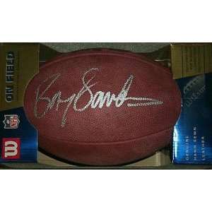 Autographed Barry Sanders Football