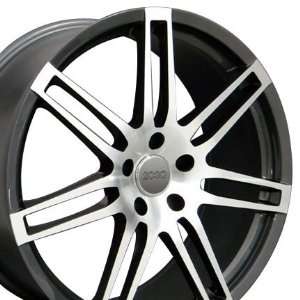  RS4 Style Wheel with Machined Face Fits AudiQ7   Gunmetal 