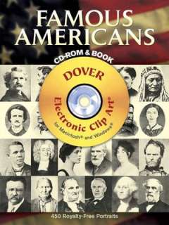 Famous Americans CD ROM and Book 450 Portraits from Colonial Times to 