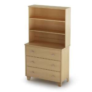  South Shore Clever Collection 3 Drawer Chest with Hutch 
