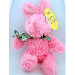  Pink Easter Bunny Stuffed Animal Teddy Bear Plush Toy 