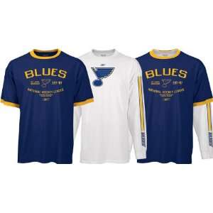 St. Louis Blues Short/Long Sleeve T Shirt Combo Pack  