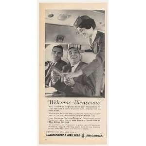  1961 TCA Trans Canada Airlines Air Canada Stewardess Print 