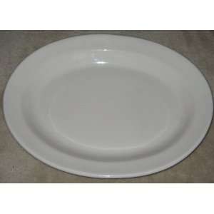Large Heavy Duty Ceramic Serving Platter   White  Kitchen 