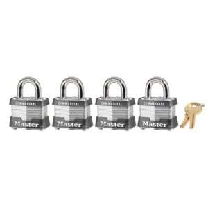   Lock 4 Pin Tumbler Safety Padlock Set (4 Locks) Diffe 