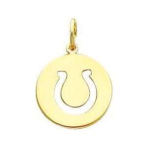  14K Gold NFL Indianapolis Colts Logo Charm Sports 