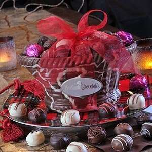 Dilettante® Majestic Basket   3.5 Lbs. Assorted Truffles Mothers Day 