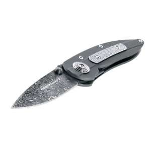  Boker Damascus Pocket Knife with Damascus Insert Titanium 