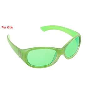   Clear Gray Green Frame Plastic Frame Sunglasses