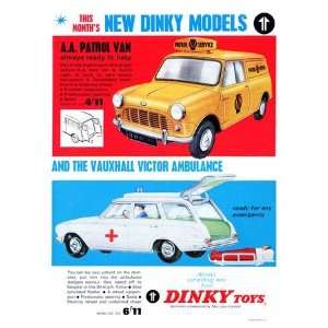 Retro Toy Advert Prints Dinky Toys   New Dinky Models   15.6x11.7 