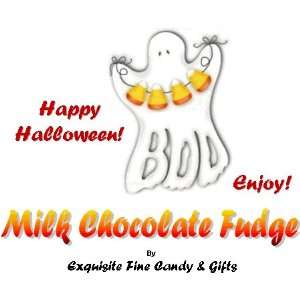 Custom Labeled Gift BOO Halloween Milk Chocolate Fudge Box  