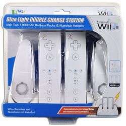 HVG2 W526 Blue Light Double Charge Station for Nintendo Wii  