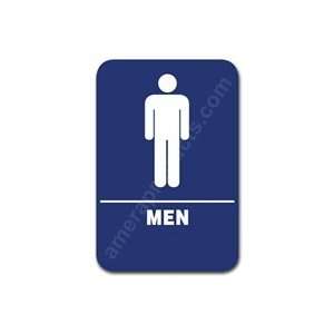  Restroom Sign Men Blue 1501