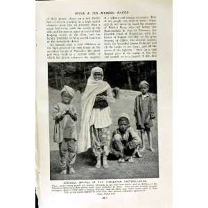   INDIA SIMLA CHILDREN PAHARIS PEOPLE BULLOCK CARTS