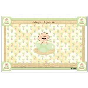   Brewing Caucasian   Personalized Baby Shower Placemats Toys & Games