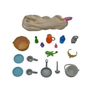  Barbie DISNEY PRINCESS TANGLED Rapunzel Castle HAIR 
