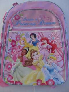 Disney Princess dream backpack book bag pink large new  