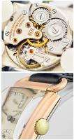 Mens 1950s Pink Gold S/S Longines W/Watch Diamond Dial  