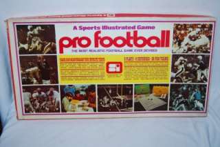 Vintage SPORTS ILLUSTRATED GAME Pro Football NFL Team charts  