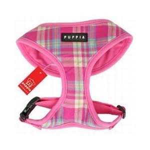  Puppia Soft Dog Harness Spring Pink Plaid Large Patio 