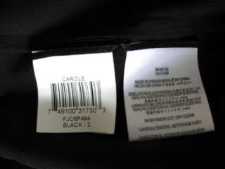 NEW$258 BCBG MAX AZRIA CAROL STRAPLESS SEQUINED Cocktail DRESS Black 