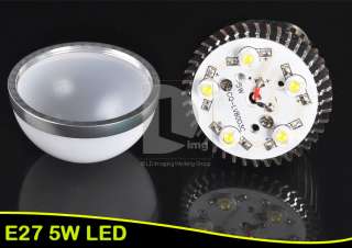 E27 5W 85 265V High Power Bright White LED Globe Inside Home Light 