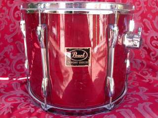 PEARL EXPORT SERIES 13 RACK TOM DRUM IN RED WINE LACQUER LOT #J28 
