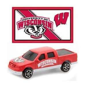   of Wisconsin Badgers Die Cast Ford F 150 with Sticker Toys & Games