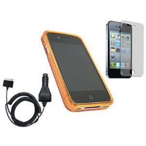  iTALKonline ProGel TRIO ORANGE Soft GEL Case/Cover/Skin 