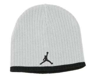 Nike Jordan Jumpman Logo Gray Knit Beanie Skull Cap Boys 8 20 NWT 