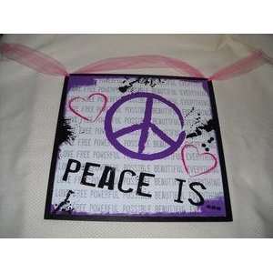   Peace Is Free Beautiful Girls Bedroom Wall Art Signs