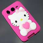 cute pink heart silicone rubber skin case cover htc inspire 4g desire 