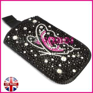   CRYSTAL GLITTER PHONE POUCH SOCK CASE COVER FOR VARIOUS MOBILE PHONES