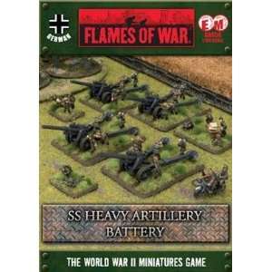  Flames of War   German SS Heavy Artillery Battery Toys & Games