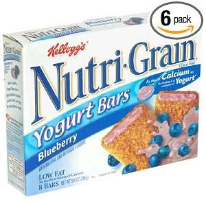 Kelloggs Nutri Grain Yogurt Bars, Blueberry, 10.4 Ounce Boxes (Pack 